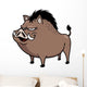 Vector illustration of Wild boar Wall Decal