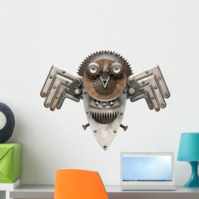 Owl shown on a wall