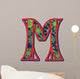 winter letter M Wall Decal