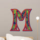 winter letter M Wall Decal
