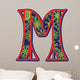 winter letter M Wall Decal