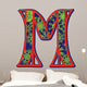 winter letter M Wall Decal