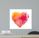 watercolor heart Wall Decal
