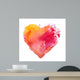 watercolor heart Wall Decal