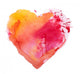 watercolor heart Wall Decal