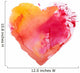 watercolor heart Wall Decal