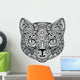 Cat, black and white Wall Decal