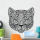 Cat, black and white Wall Decal