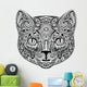 Cat, black and white Wall Decal