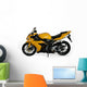 Yellow Sports Motorcycle Wall Decal