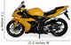 Yellow Sports Motorcycle Wall Decal