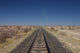 Endless tracks through the desert 