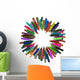 Colorful Circle Crayon Wall Decal