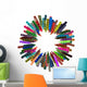Colorful Circle Crayon Wall Decal