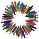 Colorful Circle Crayon Wall Decal