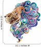 Lion with emerald mane. Wall Decal