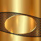 Vector metallic gold decorative background 