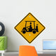 Golf Cart Crossing Caution Sign Wall Decal