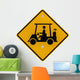 Golf Cart Crossing Caution Sign Wall Decal