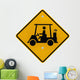 Golf Cart Crossing Caution Sign Wall Decal