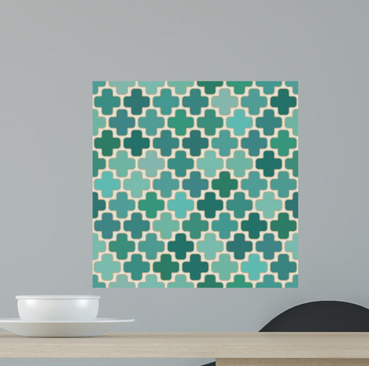 Seamless Islamic Cross Geometric Wall Decal