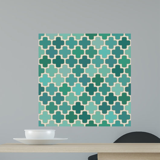 Seamless Islamic Cross Geometric Wall Decal