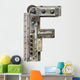 Metal letter Wall Mural