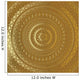 Gold Mandala Indian Decorative Wall Decal Design 1