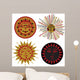 four kinds of sun in the old Russian style 
