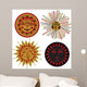 four kinds of sun in the old Russian style 