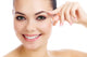 Cheerful female with fresh clear skin 