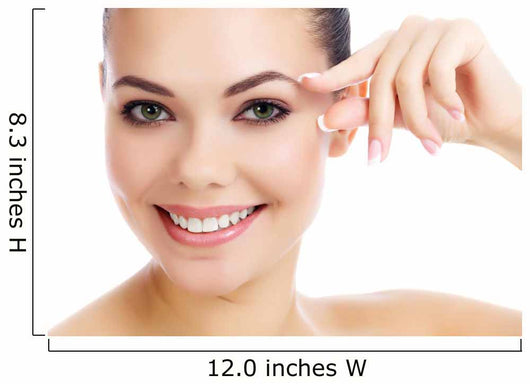 Cheerful female with fresh clear skin 
