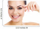 Cheerful female with fresh clear skin 