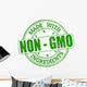 Made with Non - GMO ingredients stamp Wall Decal