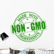 Made with Non - GMO ingredients stamp Wall Decal