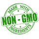 Made with Non - GMO ingredients stamp Wall Decal
