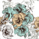 Beautiful Seamless Floral Wallpaper Wall Decal