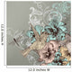Elegant floral background with flowers and humming birds Wall Mural