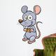 Vector illustration of cartoon rat Wall Decal