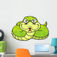 Vector Illustration of Cartoon Snake Wall Decal