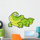Vector illustration of Cartoon crocodile Wall Decal