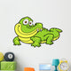 Vector illustration of Cartoon crocodile Wall Decal