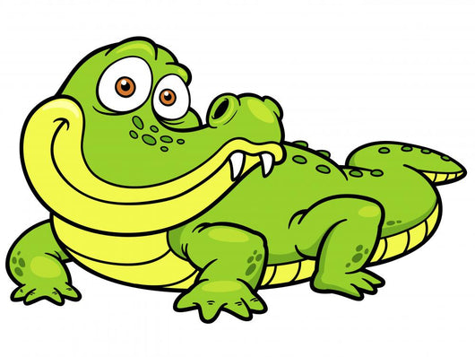 Vector illustration of Cartoon crocodile Wall Decal