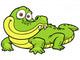 Vector illustration of Cartoon crocodile Wall Decal