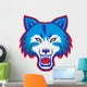 angry wolf head mascot Wall Decal