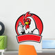chicken mascot with thumb up Wall Decal