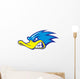 fast duck mascot Wall Decal