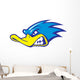 fast duck mascot Wall Decal