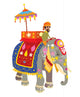 Decorated Elephant Indian Festival Wall Decal