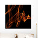 Abstract Fire Illustration Wall Decal